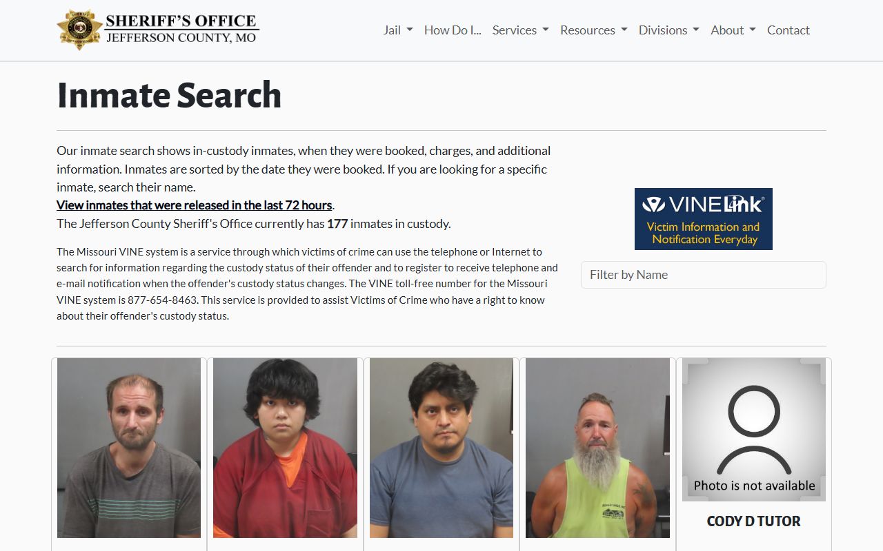 Jefferson County Detention Center inmate lookup roster